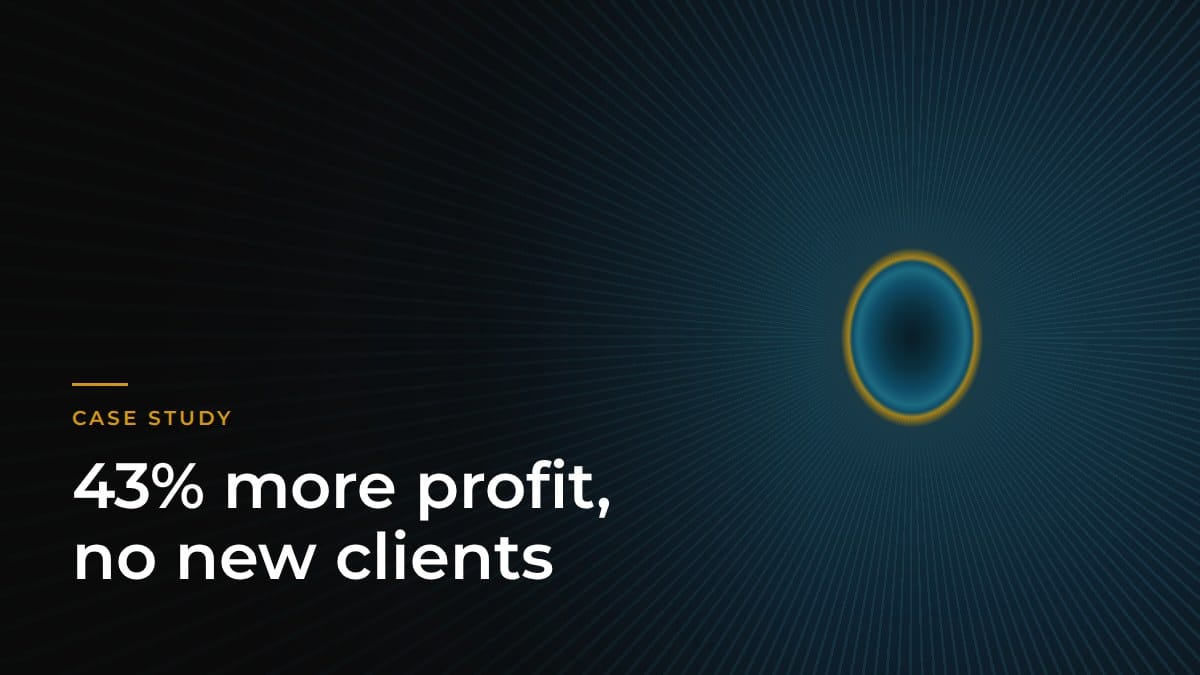 How One IT Company Boosted Profits by 43% Without a Single New Client